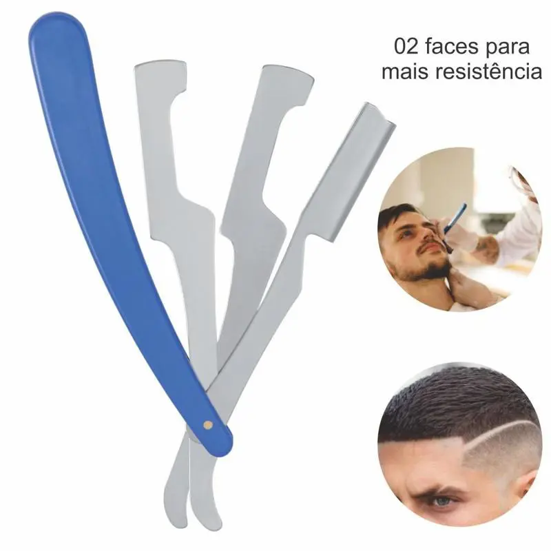 Design e acabamento de barba com navalha