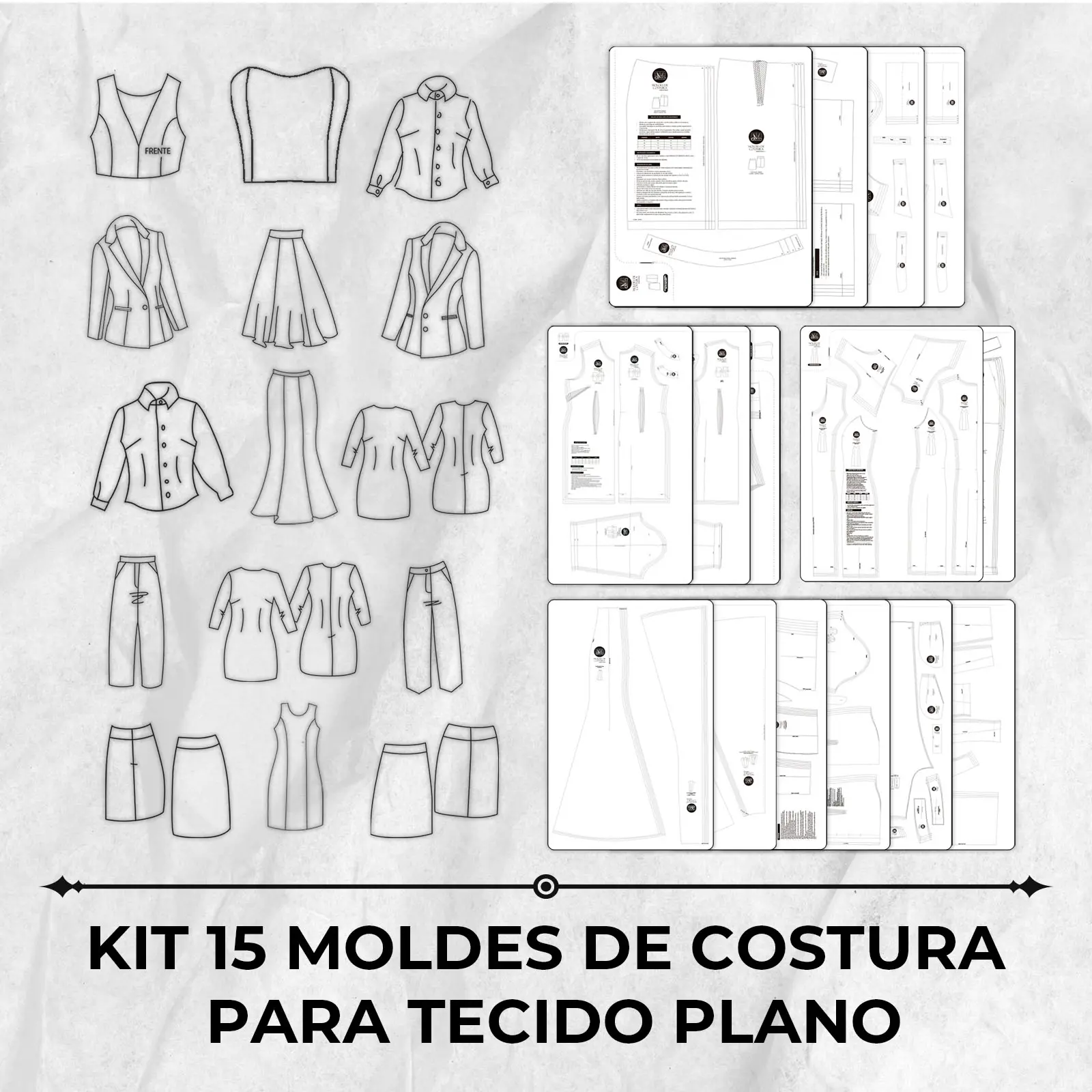 Modelagem e corte de molde no curso de costura