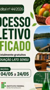 IFSertãoPE abre inscrições hoje para 4&hellip;