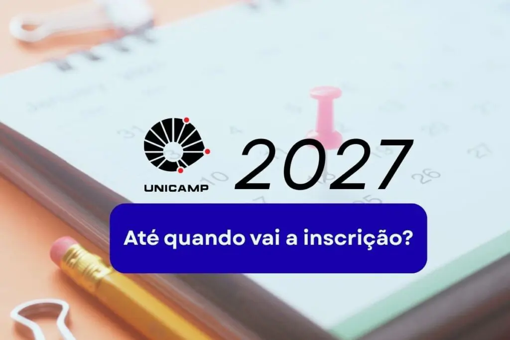 inscrição da Unicamp 2027