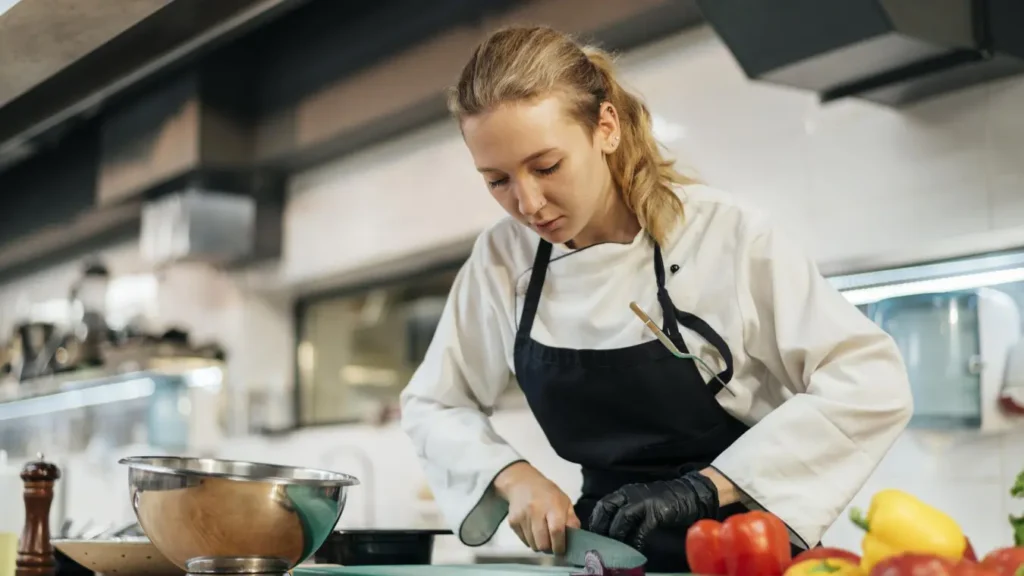 Aluno em laboratório de gastronomia — Faculdade Senac RN nota 5 no MEC