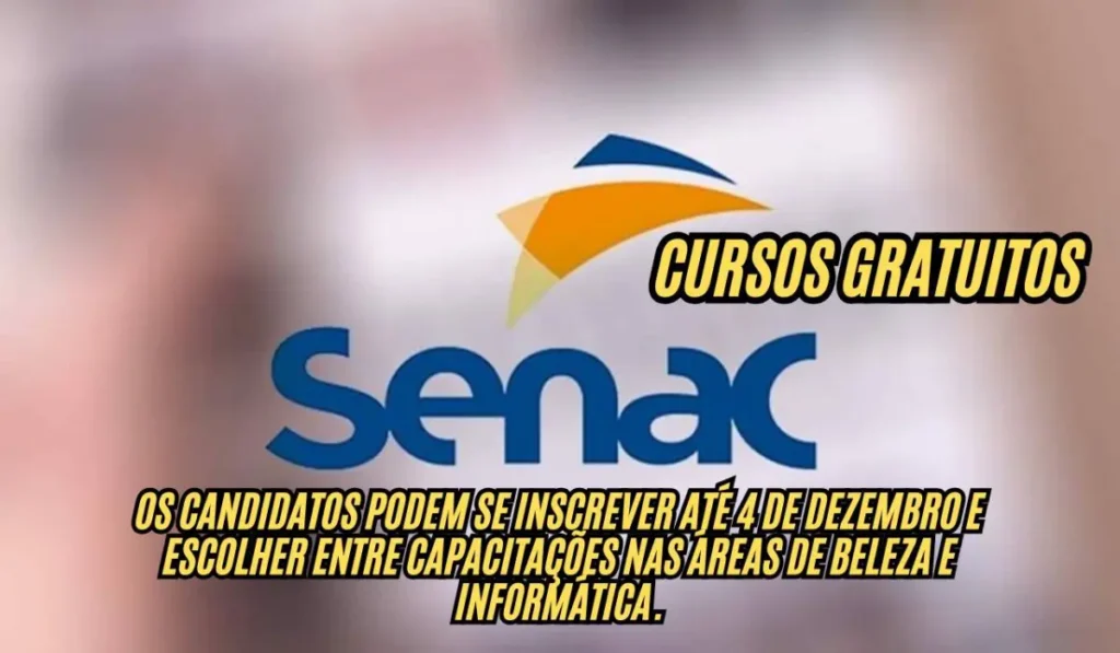 Senac em Nova Lima: cursos gratuitos na unidade mais próxima e EAD