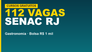 Senac RJ abre 112 vagas em&hellip;