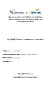 Senac Cabo Frio: cursos gratuitos de…