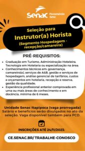 SENAC Itapipoca abre cursos gratuitos no&hellip;