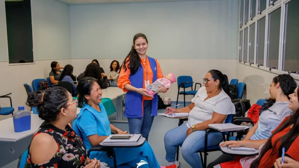 Aluno de curso gratuito do Senac em Roraima