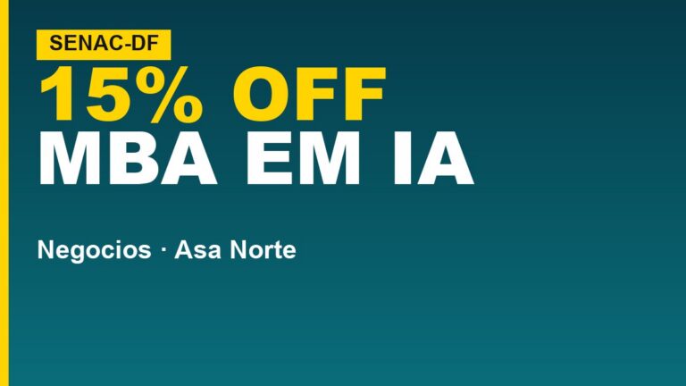 Senac-DF abre MBA em IA por…