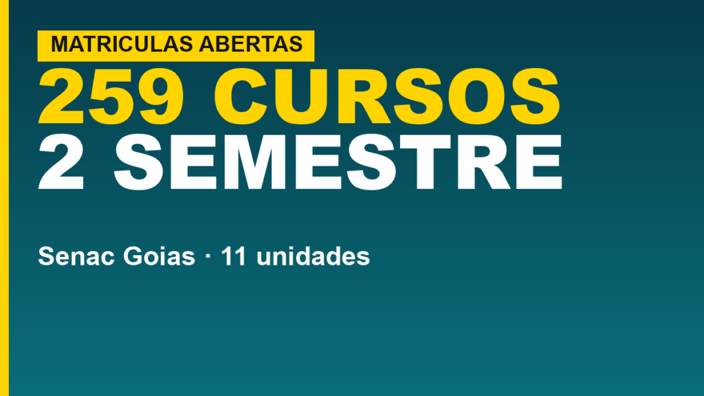 aluno matriculando-se em curso profissionalizante senac goias sala de aula