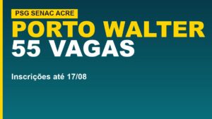 Senac Acre abre 55 vagas grátis&hellip;