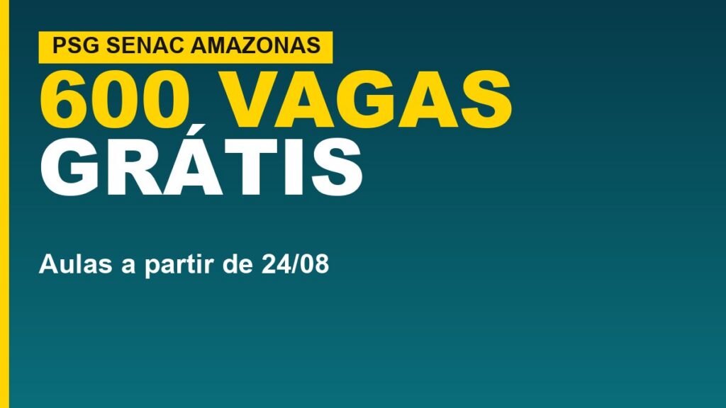 aluno em aula pratica de curso gratuito Senac Amazonas