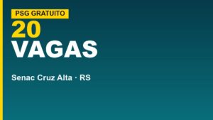 Senac Cruz Alta: 20 vagas grátis&hellip;